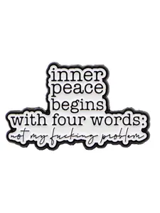 Cartoon Brooches and Pins, Vintage Unique English Badges, Personalized Clothing Accessories, Casual Style, All Seasons, Metal Pin