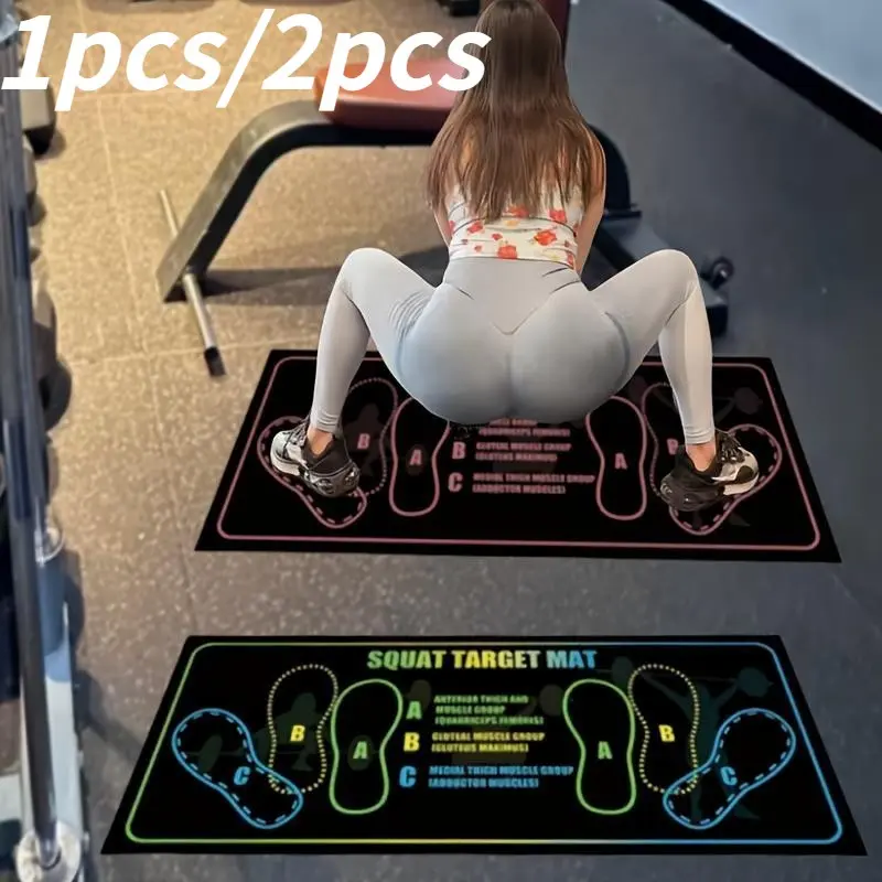 Anti-Slip Squat Pad Set, Durable Training Mats for Home & Gym Use, Non-Skid Exercise Equipment, Ideal for Fitness Enthusiasts, Gym Floor Mat, Fitness Exercise Accessories, Fitness Workout Accessories