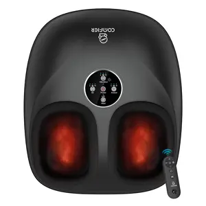 COMFIER 2026 Upgraded Shiatsu Foot Massager Machine with Remote, Deep Kneading Feet Massager with Heat, Relax for Home Office Handy Relaxing Gift