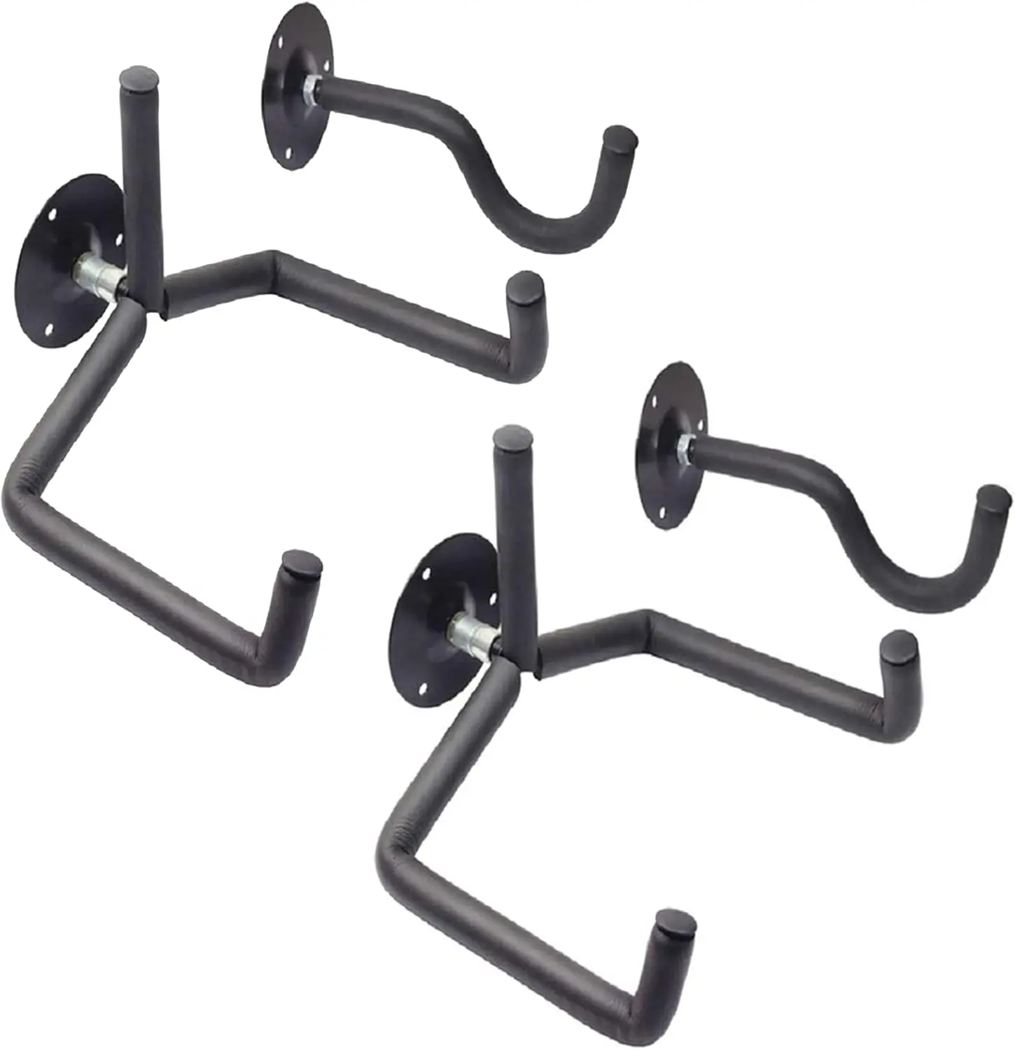 #DealsForYouDays Guitar Wall Mount Acoustic/Electric/Classical Guitar, Ukulele, Banjo and Mandolin Wall Hanger Slat Wall Horizontal Guitar Holder Bass Stand Rack Hook (Set of 2)