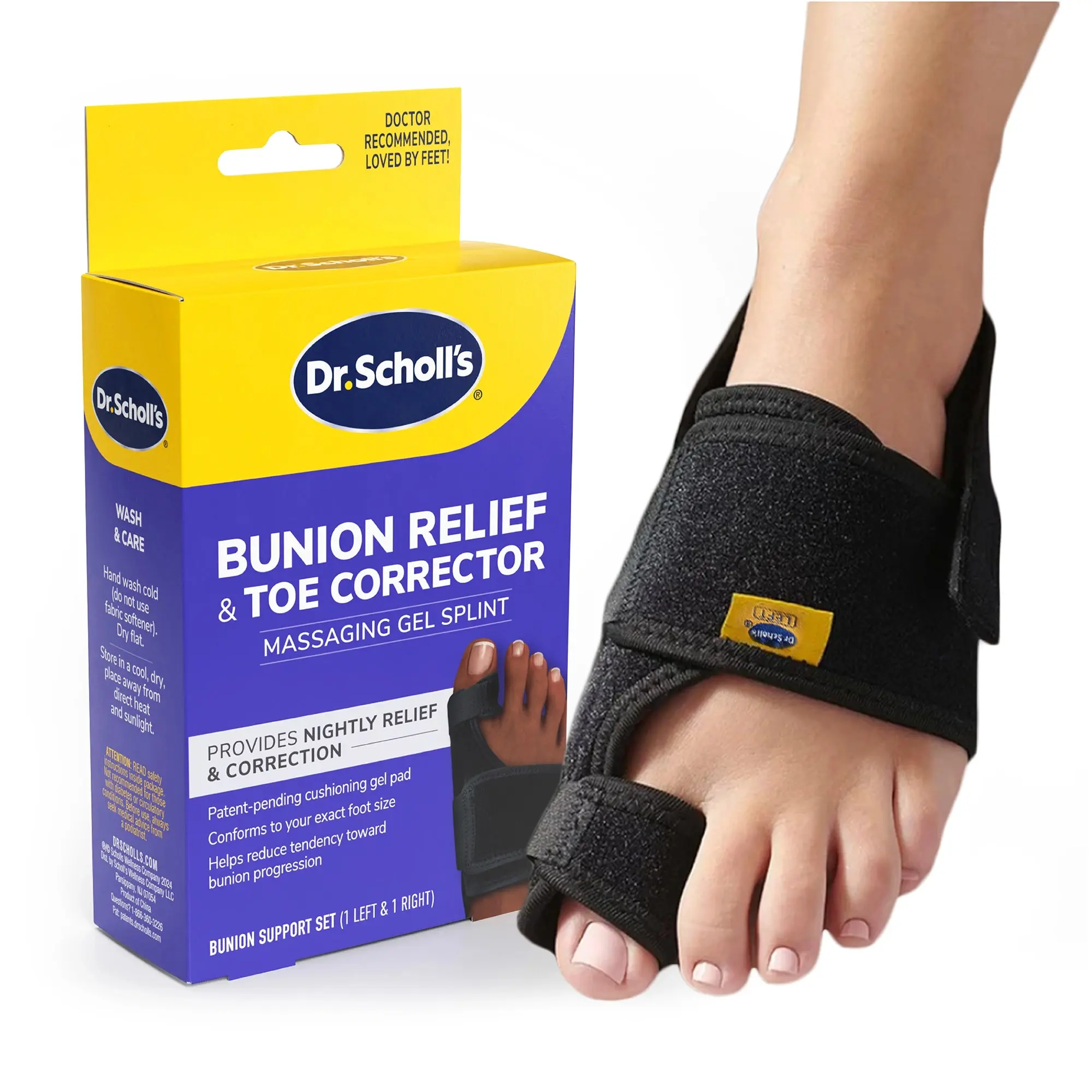 Dr Scholl's Bunion Relief & Toe Corrector