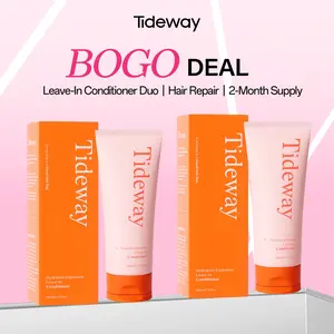 [Live Exclusive] BOGO DEAL Tideway Leave-In Conditioner Duo | Intensive Hair Therapy Repair Damaged Hair & Boost Shine | 2-Month Supply｜ 6.76 oz x 2