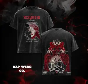 Featuring "Art of Personal Chaos" MAYHEM Pop Queen Mayhem Era Tee, Oversized Heavyweight Cotton, Double Sided Retro Concert Graphic Shirt, Shirts Casual Comfort Cotton Fabric Fit Top , Top Men's and Women's Clothing .