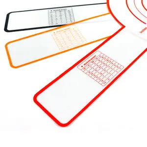 0.4mm bread baking mat with long handle for transferring dough, pizza baking high-temperature non-stick mat, Dutch baking mat