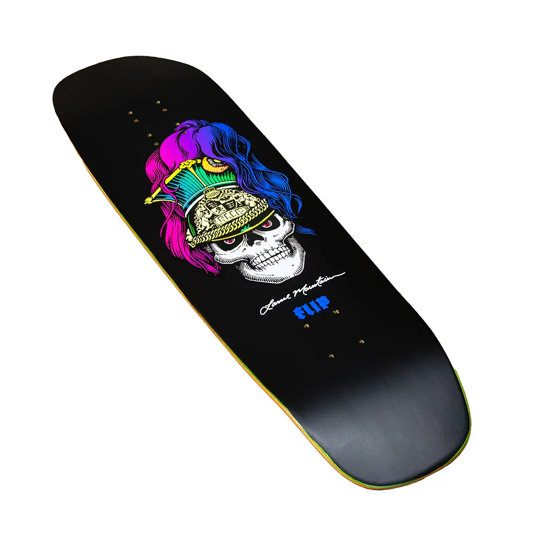 Lance Mountain 9.0” Brigadier - Neon Screenprinted Design - Skateboard