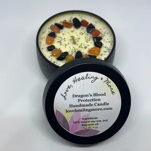 Handmade 4z  Protection Candle Dragon's Blood Fragrance Candle