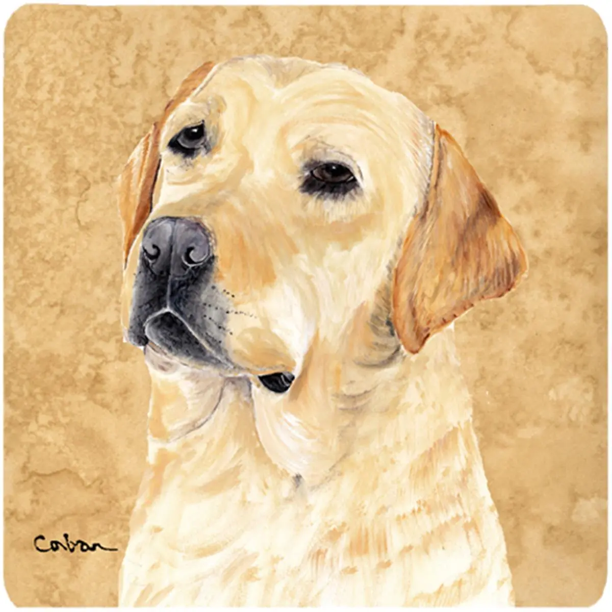 Labrador Foam Coasters - Set Of 4, 3.5 x 3.5 In.