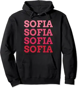 Personalized Name Sofia I love Sofia vintage Pullover Hoodie - Terrancecar Shop 38B0CQ68L2LP