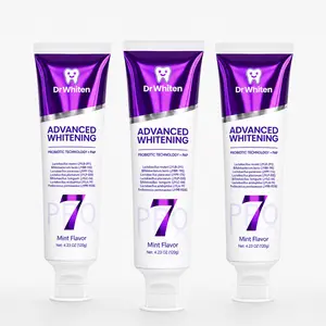 7-Pro Toothpaste | PAP+7 Probiotic Strains Purple Whitening Toothpaste | Color-Correcting Whitening | Enamel Care + Probiotics | Brightens Yellow Teeth