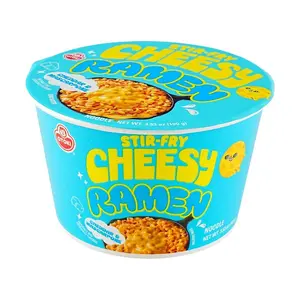 OTTOGI Cheddar & Mascarpone Cheese Instant Ramen Noodles - Korean Creamy Spicy Stir-fried Cup Noodles, 100g