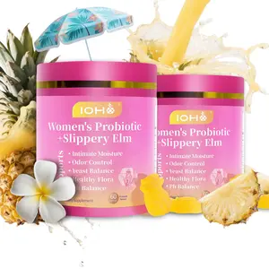IOHO Her Juicy Feminine Probiotics Gummies-All in One Solution with Slippery Elm and Prebiotics&Lactobacillus Probiotic Blend for Women's pH Balance and Dryness-Hawaiian Pineapple Gummies 60 Count women’s probiotics - Supplement Healthcare