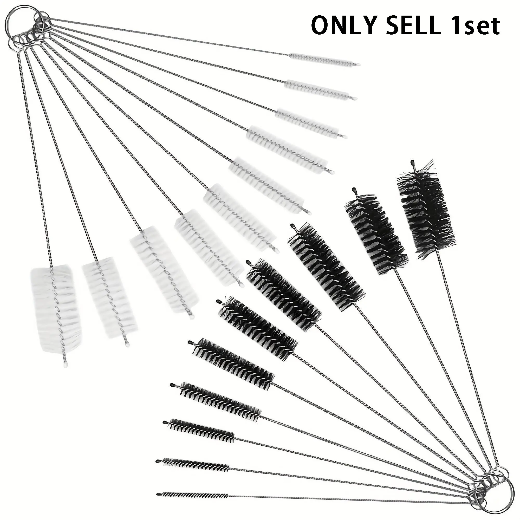 Stainless Steel Bottle Brushes, Reusable Straw Cleaning Brush, Bottle Cleaning Brushes, Cleaner, Bottle Washers