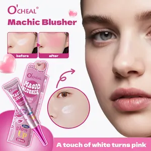 Color Changing Blush Cream Gradient Cheek Tint Temperature Changing Rouge Makeup