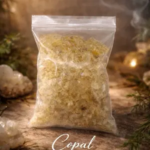 Incienso natural Copal Blanco.             3x4inch/8x10cm bag