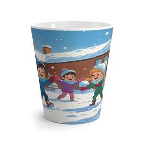 Winter Wonderland. Latte Mug | Cozy Hot Beverage Cup for Kids | Holiday Gift, Seasonal Coffee Cup, Snow Day Fun