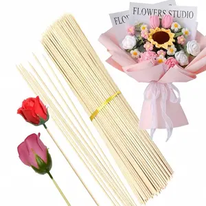 48pcs premium bamboo skewers, handmade for multifunctional party decoration, marshmallows, plant stakes, outdoor barbecue, Barbecue Utensils, Barbecue Accessories and skewer supplies. Diameter 4mm, providing more size options: 35cm/45cm