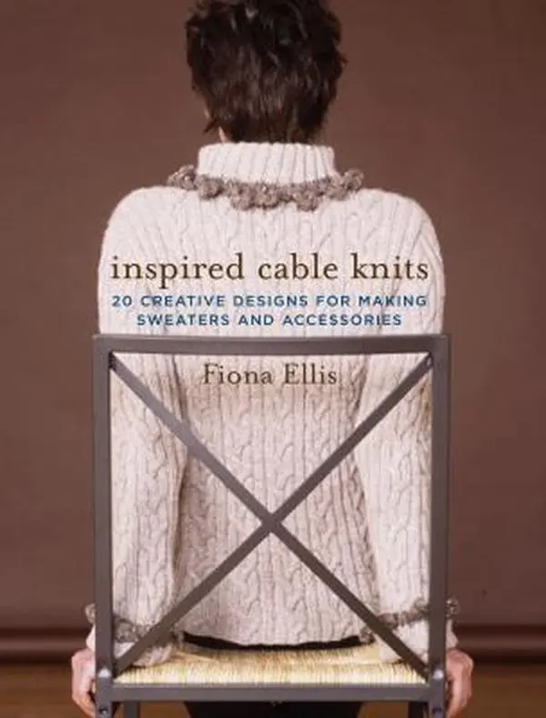 Good Used Hard Cover Knitting Book - Inspired Cable Knits by Fiona Ellis (English): 20 Creative Handmade Designs, Captivating Styles, Knitting Patterns, Family Sweater Projects, 1.8 lbs, Easy-to-Follow Instructions for Intermediate Knitters