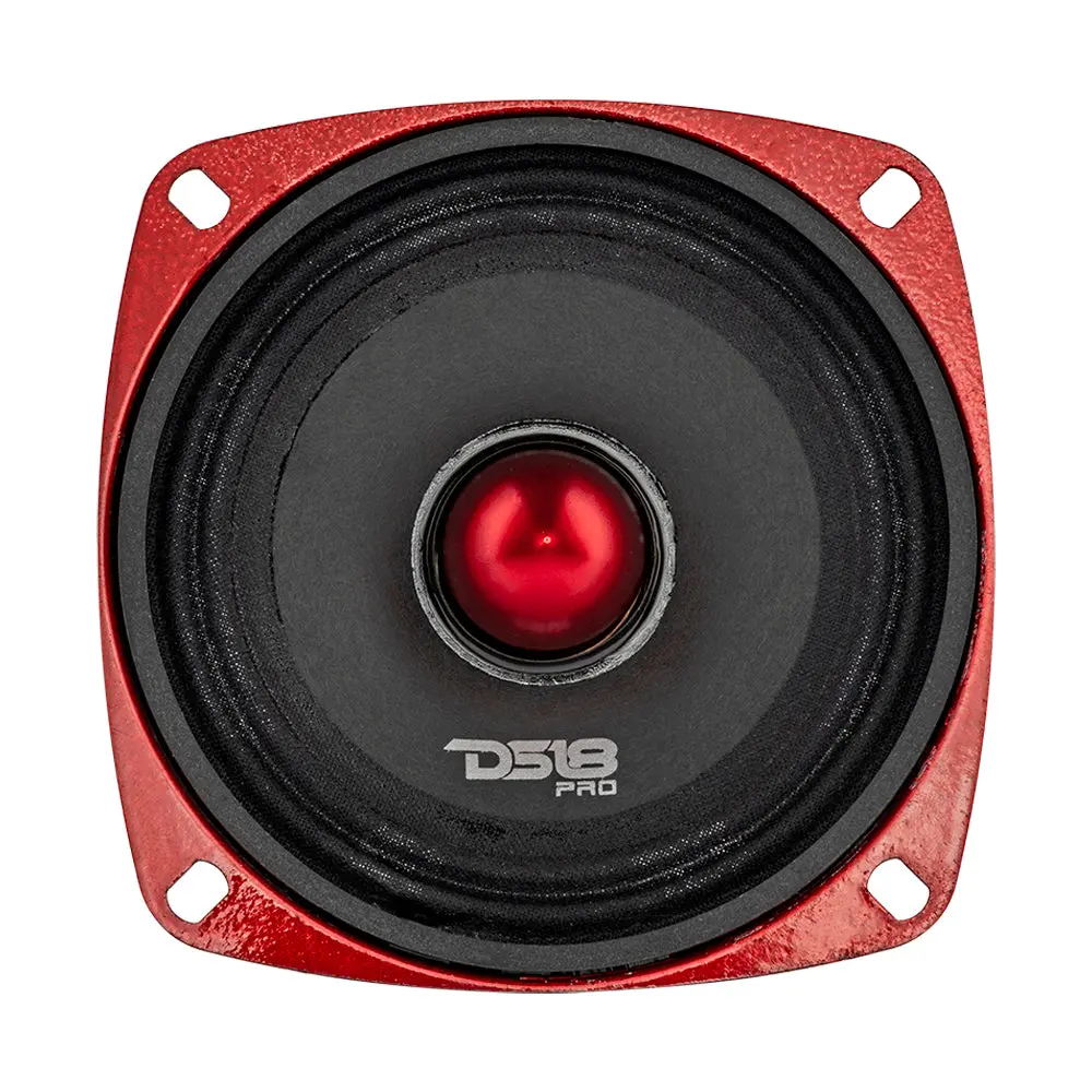 DS18 DS-PRO-X4.4BMSL 4-Inch Shallow Mid-Range Bullet Loudspeaker - 200W, 4-Ohm, Crystal Audio for Car Electronics Systems