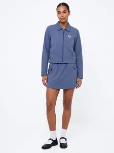 Aria Track Jacket- Blue Indigo