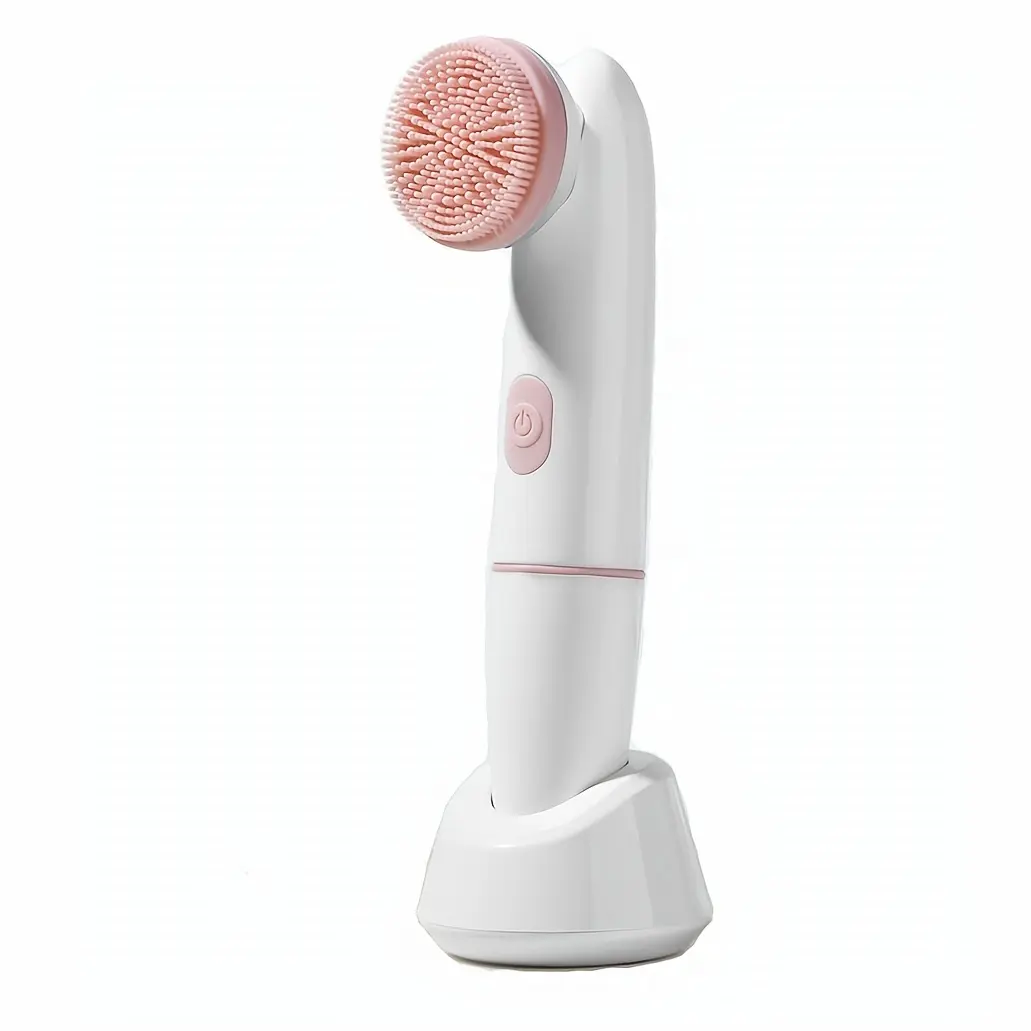 2-in-1 Electric Face Cleansing Brush with Massage - Pore Cleanser And Blackhead Remover - Cleaner for Facial Skin Care - Holiday Gift
