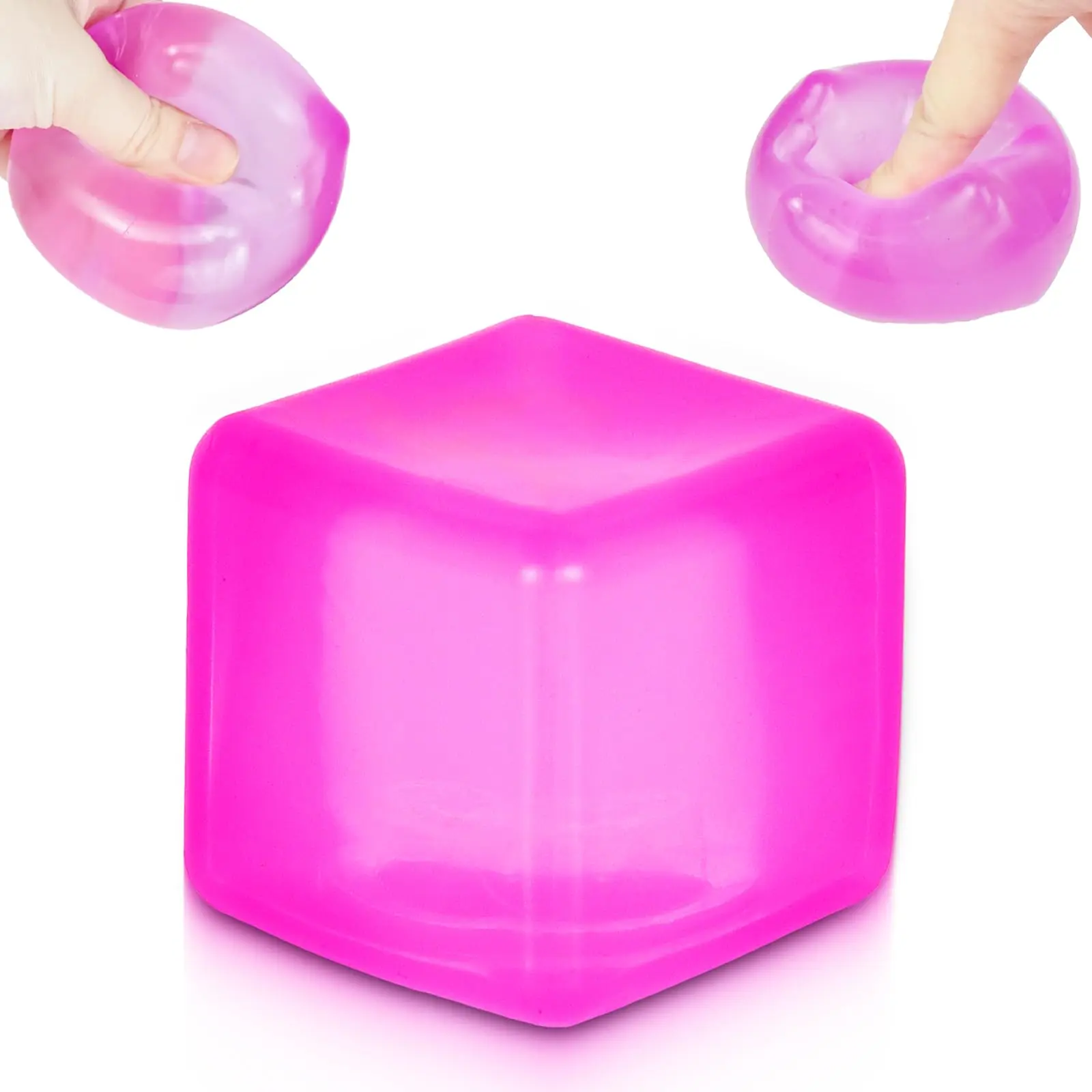 Quiet Squeeze Toy – 1.96in Fidget Toy Calming Stress Relief Toy Fun & Relaxing for Kids and Adults (PURPLE)