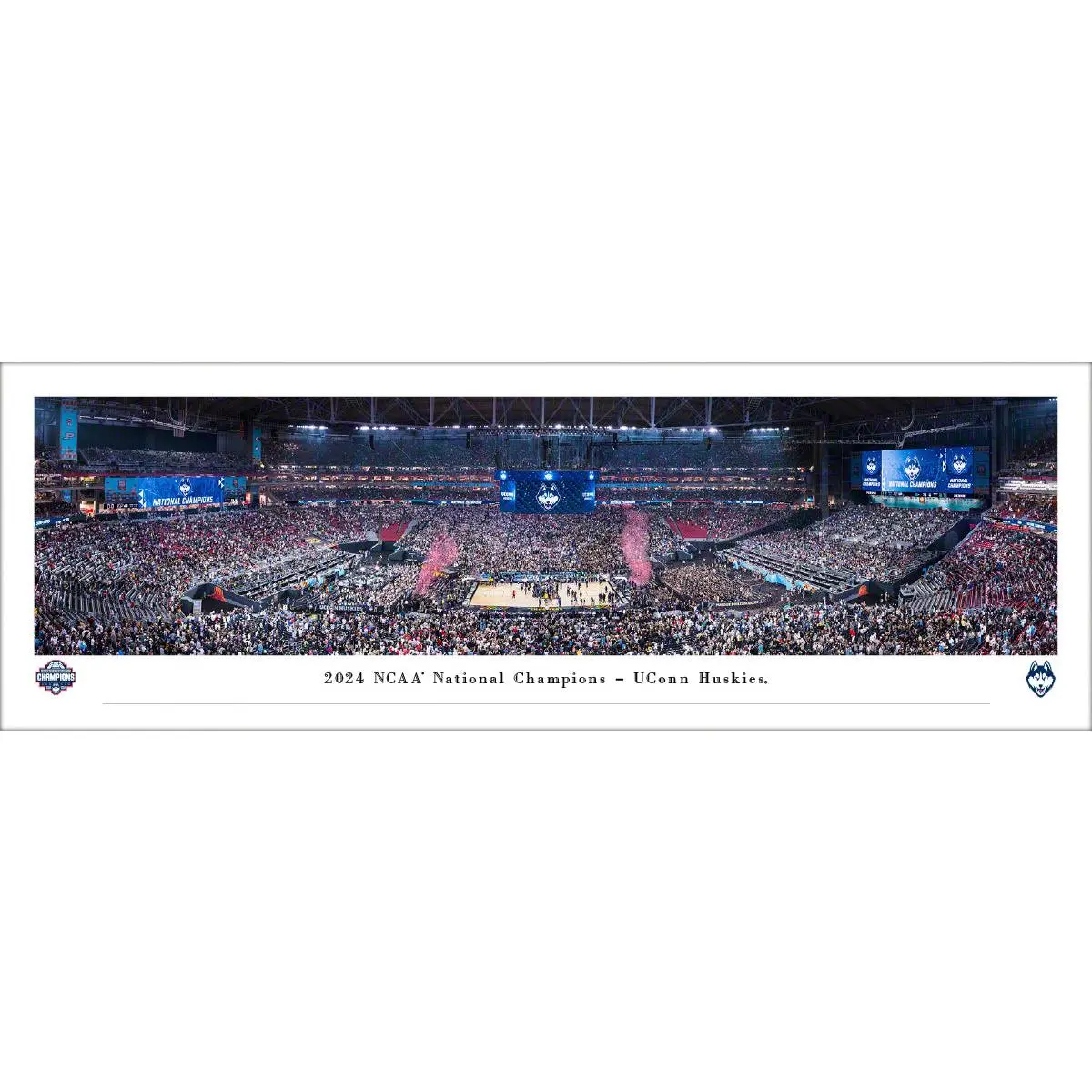 UConn Huskies 2024 NCAA Men's Basketball National Champions Panoramic Picture