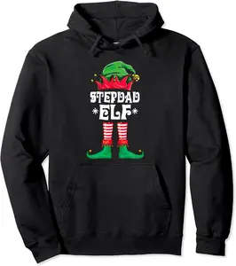 Christmas Stepdad ELF Fun Elf Matching Family COSTUME LOVE Pullover Hoodie - Julianex Shop 63B09KH5P9X3