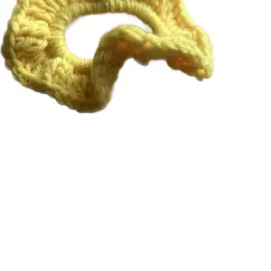 Yellow Crochet Scrunchie - Soft & Stylish Hair Accessory for Everyday Use