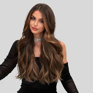 Soft Wavy High Temp Fiber Wig Rose Net Cap Lightweight Comfort