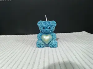 Blue Rose Scented Candle