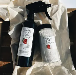 Spring Cleaning Duo | Sink Scrub & All-Purpose Cleaner Spray | Aesthetic Kitchen & Bathroom Cleaning Set | Fresh Spring Scents