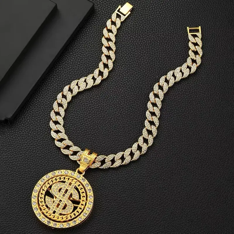 Collana Di Simbolo Del Dollaro Immagine Stock - Immagine di monili