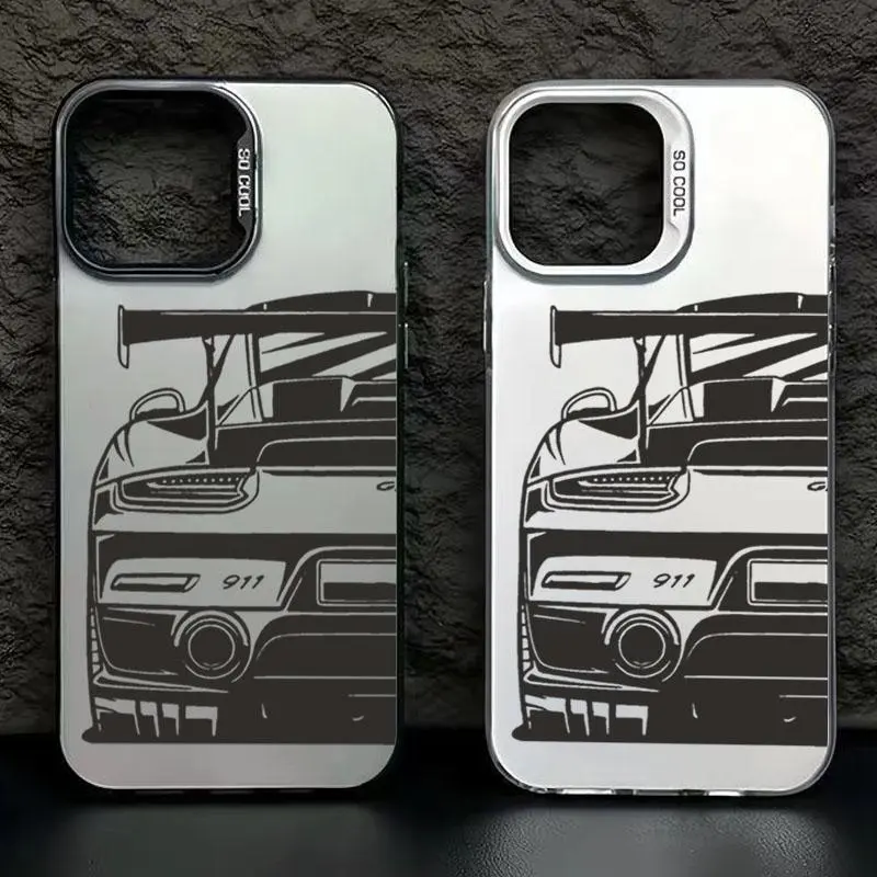 Car Pattern Design Phone Case For iPhone 17 16 15 14 Pro Max 13 12 11 XS X XR 7 8 Plus 16E Shockproof TPU Silicone Bumper Cover