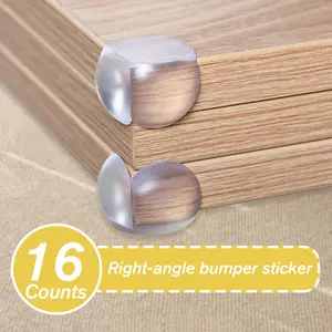 12 Counts Safety Corner Protectors Guards, Clear Flexible Table Edge Pads for Baby Safety Furniture, Toddler Proofing Corner Covers for Sharp Angles, Protection