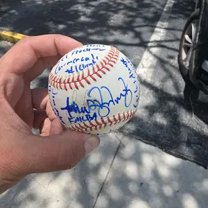 joshua kusnick signed stat baseball