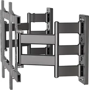 Corner TV Wall Mount Full Motion Tilt Swivel for 80-150 Inch TVs, Ultra Slim Heavy Duty 10-Arm Dual Folding TV Bracket, VESA 1000x600, 441 lbs Capacity, DY1086