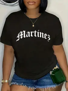 100% Cotton Unisex Martinez Last Name Chicano Mexican American Hispanic Spanish T-Shirt
