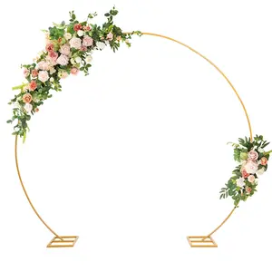 8.2ft Large Size Metal Circle Balloon Arch Stand Decoration, Arch Frame for Birthday Wedding Graduation Decorations and Event Party Supplies, Baby Shower Photo Background