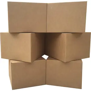 Large Moving Boxes 20'' x 20'' x 15'' (Pack of 6) Corrugated Cardboard Boxes for Packing Shipping & Moving