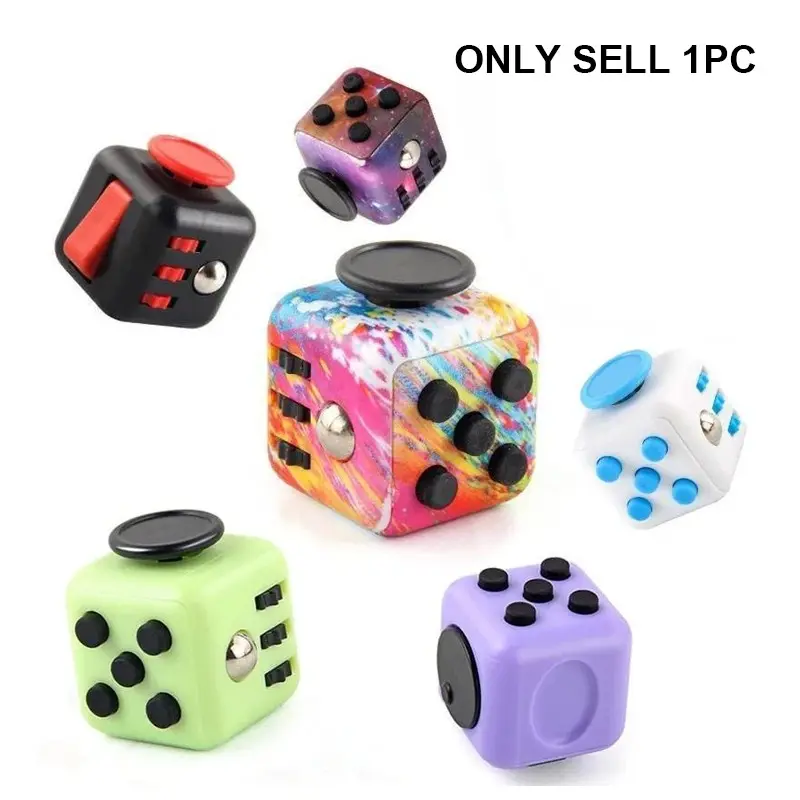 Cube Stress Relief Toy, Finger Toy, Stress Relief Fidgets, Infinite Pressure Cube, Calms Anxiety, Suitable for Adhd and Asmr, Adult Kids, Christmas Gift, Stress Cubes