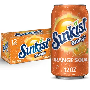 Sunkist Orange Soda, 12 fl oz cans, 12 pack Beverage