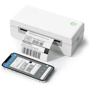 Thermal Shipping Label Printer, 4X6 Inkless Label Machine for iOS, Android, Laptop,  Printer for Small Business, Compatible with , UPS, Shopify, White