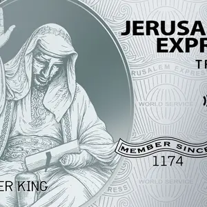 King Baldwin the IV of Jerusalem Themed Stickers. The Ultimate Rectangle Sticker for Anywhere & Anything | Waterproof Vinyl | Clean Minimal Tech Aesthetic | Perfect for Laptops, Phones & Everyday Use