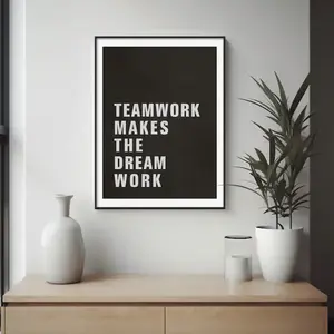 Motivational Teamwork Office Poster Bundle - Bright Workplace Decor For Fun Staff, Inspirational Quotes & Gallery Wall Prints