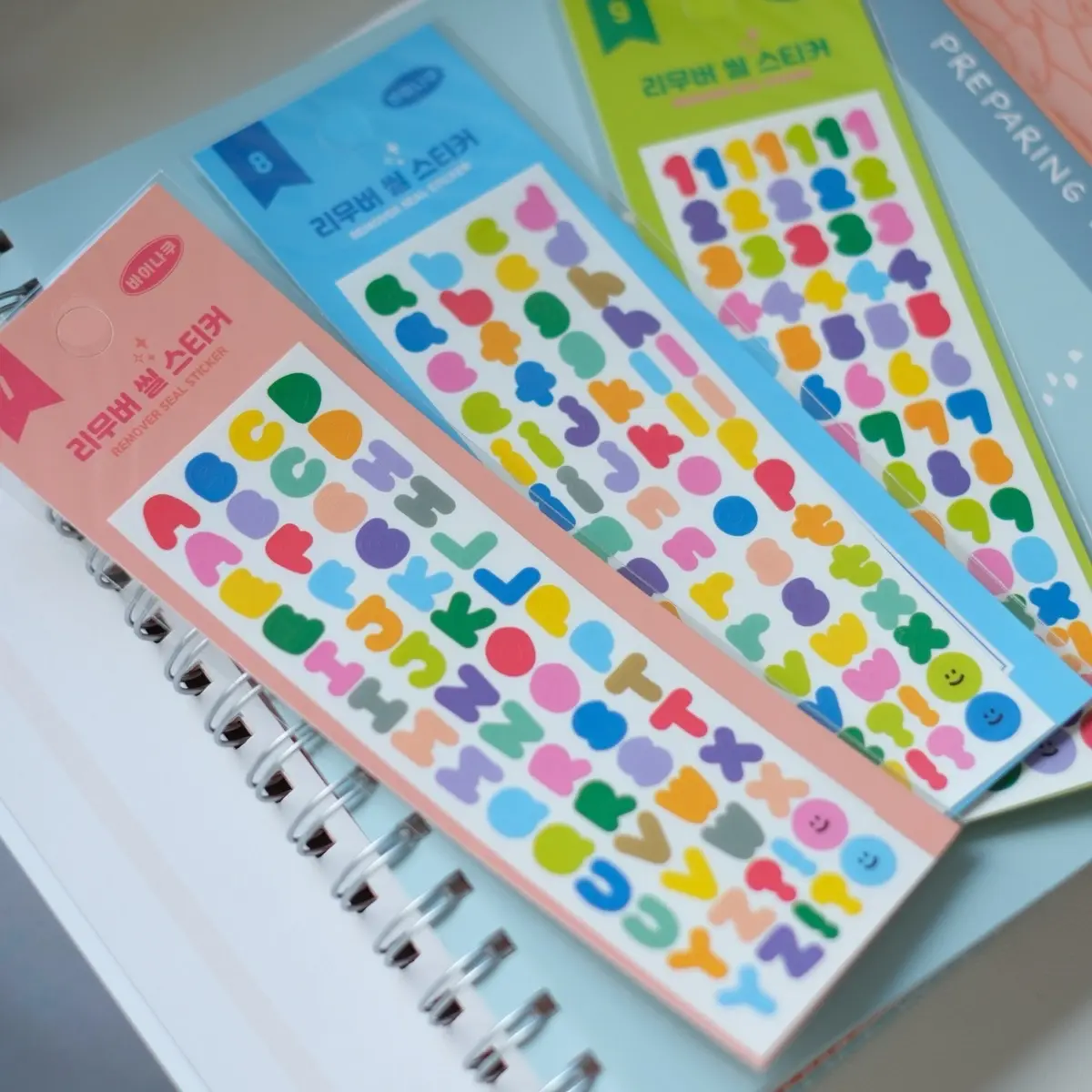 Removable Letter + Number Stickers BY.NACOO - Cute Bubble Letters and Number Stickers for Scrapbooking - Planner Supplies, Journaling, Planner Stickers, Cards journal stickers