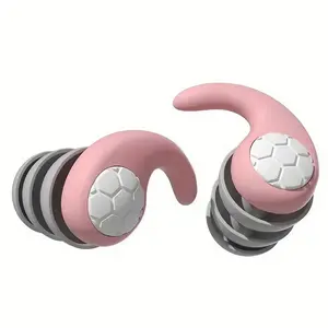 Silicone Sleep Earplugs Noise Cancelling, Waterproof Swimming Ear Plugs, Reusable Soft Sound Blocking Earplugs for Studying Working Travel, Comfortable Sleeping Snoring Protector Set with Storage Case