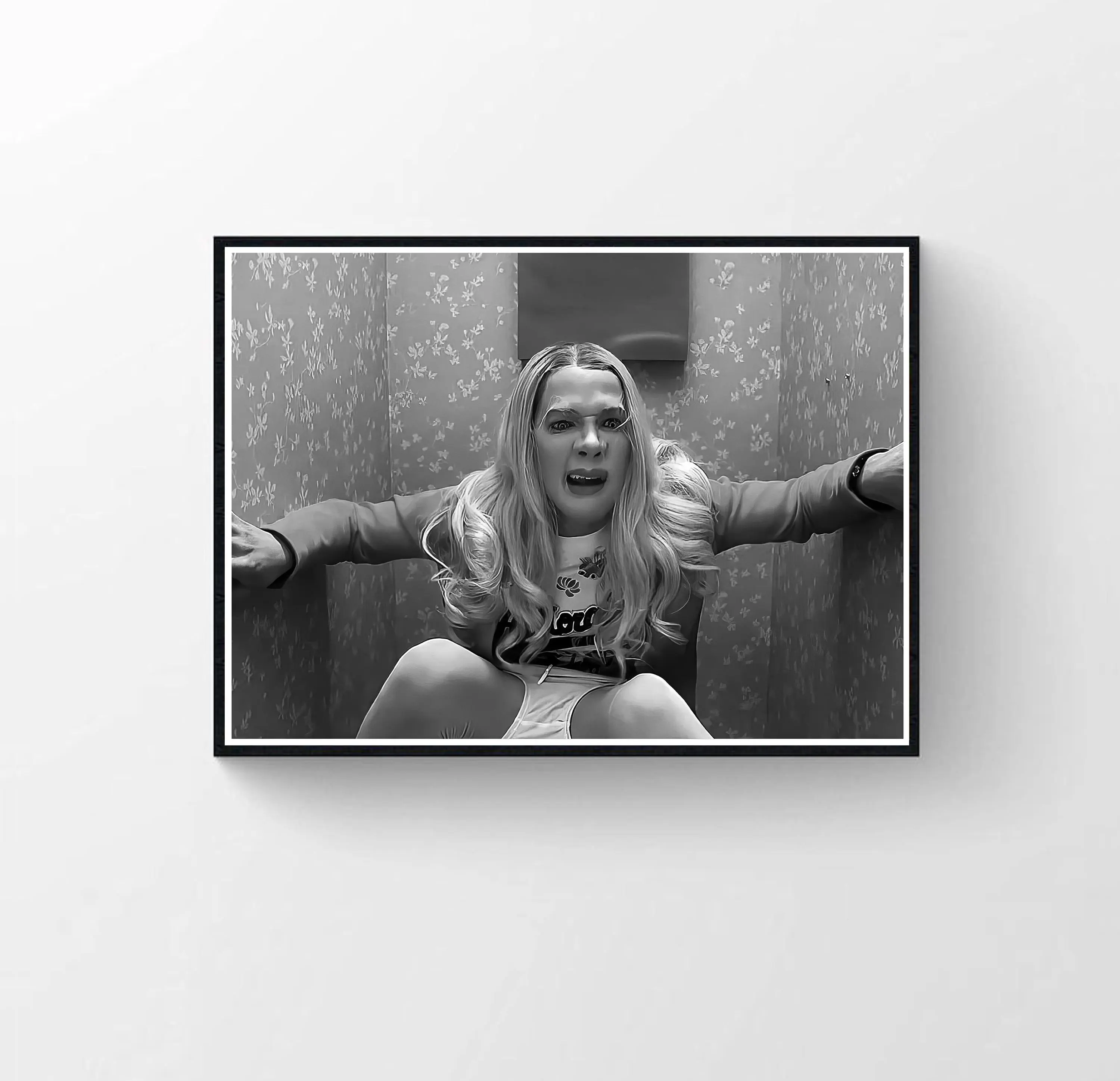 [Sale Up To 50%][No frame, Free Ship] White Chicks Movie Poster, Funny Bathroom Art, Black and White Toilet Print
