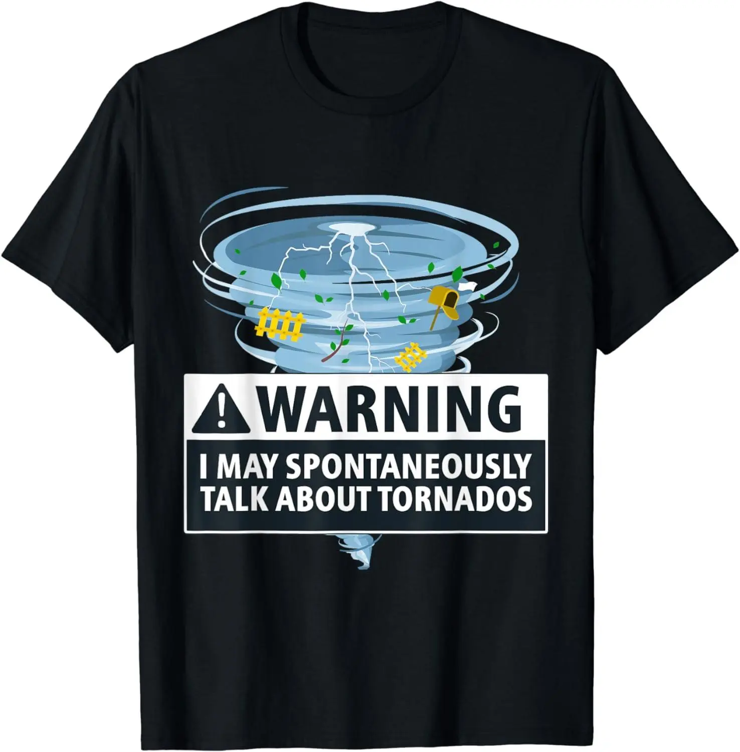 Women's 100% Cotton Crew Neck Short-Sleeve T-Shirt with Cute Tornado Storm Chaser Graphic - Comfortable, Flexible Fit, Machine Washable for Beach & Outdoors, Casual Tropical Top