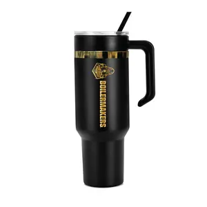 48oz Purdue Boilermakers Gold Black Anodized Tumbler
