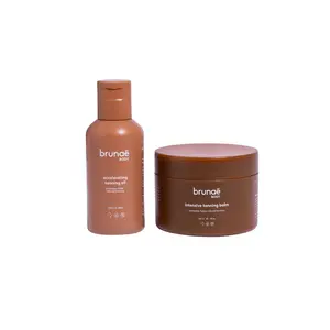 Brunae Body Tanoholic Duo for Faster, Darker Tanning | Accelerating Tanning Oil & Intensive Tanning Balm | Tan Booster | Non-Greasy | Made in Australia